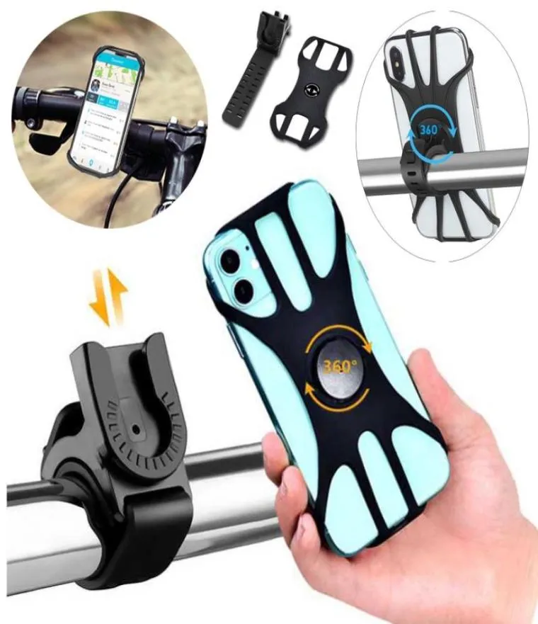 Montagem universal do telefone da bicicleta rotação de 360 ° suporte do telefone da bicicleta motocicleta guiador montagem para gps 465in telefone bracket6474440