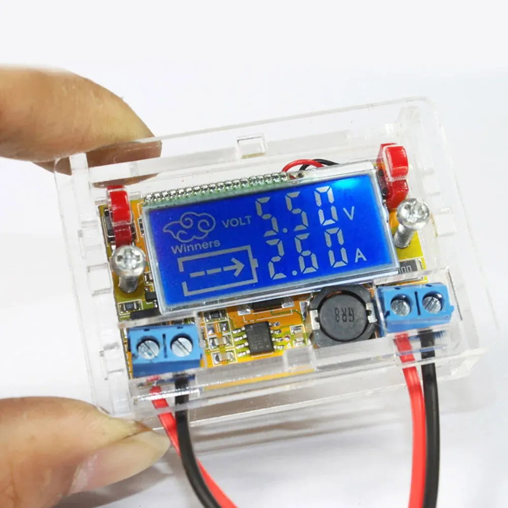 DC-DC Justerbar Step-down Module POWER STRECK LADDNING MODUL DIY KIT LED DRIVER Voltmeter Ammeter Peak Current 3A