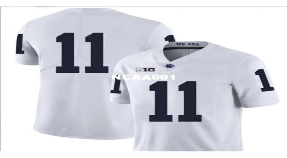 001 Penn State Nittany Lion Micah Parsons 11 Real Full Embroidery College Jersey Size S4XL eller Custom Eventuellt namn eller nummer Jersey7549305