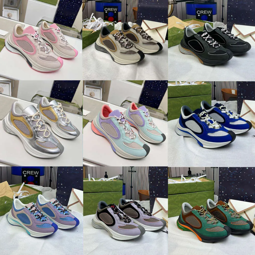 New RUN Sneakers Designer Shoes Men Women Trainer Fashion Rubber Sole Sport Shoe EU35-46 With Box 528