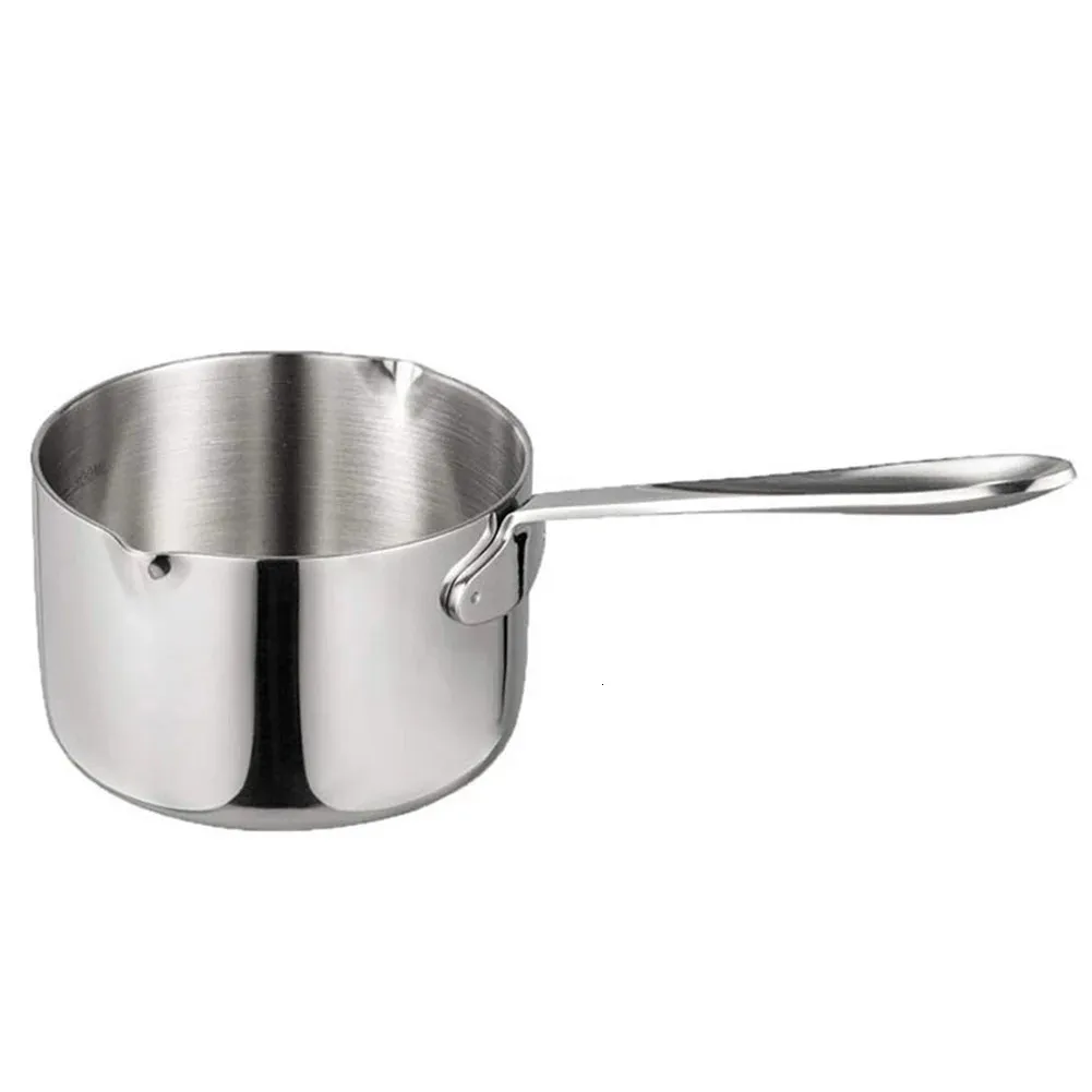 Voor Kookplaat Inductiekookplaat Melkpot Koken Multifunctionele Boter Warmer Pan Duurzame Saus Thuis Keuken Roestvrij Staal 240304