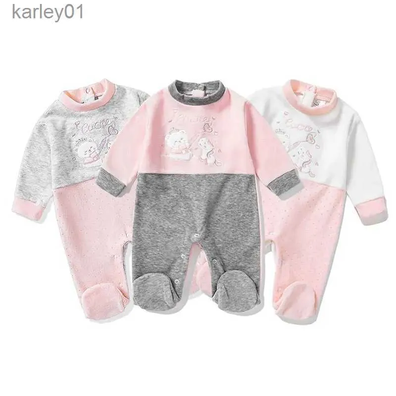 Footies Neugeborenes Baby-Kleidung, süße Strberry-Serie, Baumwolle, Babis-Strampler, Footies, einteiliges Overall-Kostüm für Babys, 0–12 Monate, YQ240306