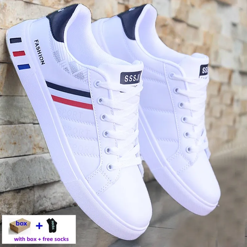 Size US7-US11.5 أحذية رياضية كبيرة للرجال منصة المصمم أحذية للرجل غير الرسمي مريح Tenis Masculino White Black Black Shoes No. H07 557 Comtable