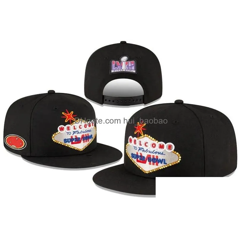 Snapbacks Bienvenido a Fabous Iii Snapback Hat Black Kc Sf Mezcla ajustable Orden de combinación Todas las gorras Entrega directa Deportes al aire libre Atlético Dha2D