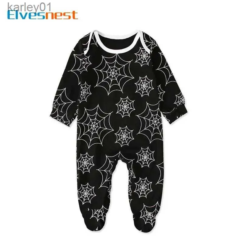 Footies Cartoon Print Baby Clothes Boys Footies Spring Autumn Newborn Baby Girl Clothes Cotton Long Sleeve Infant Clothing 3-18 Months YQ240306