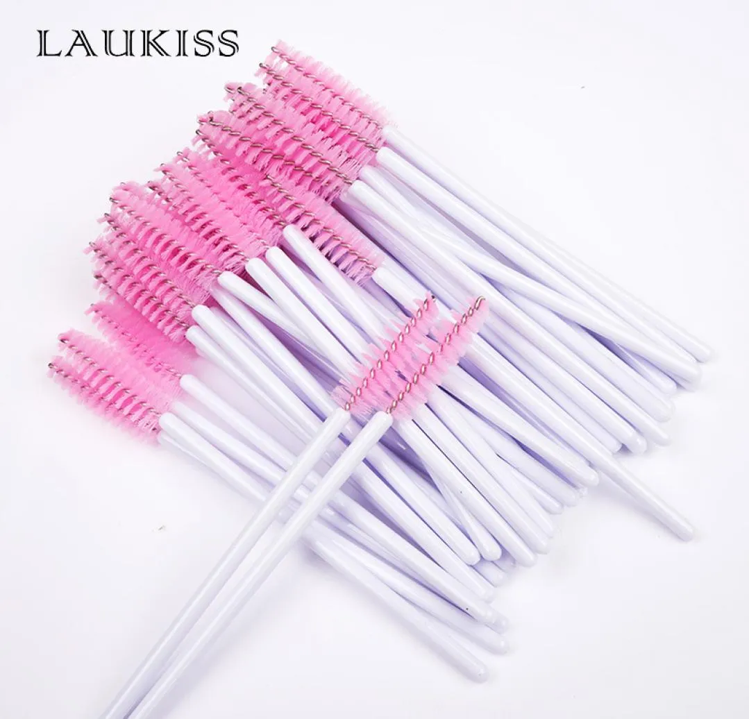 50PcsPack brosses à cils jetables baguettes de Mascara applicateur brosses à baguette peigne à cils bobines outils de maquillage LAUKISS2678189