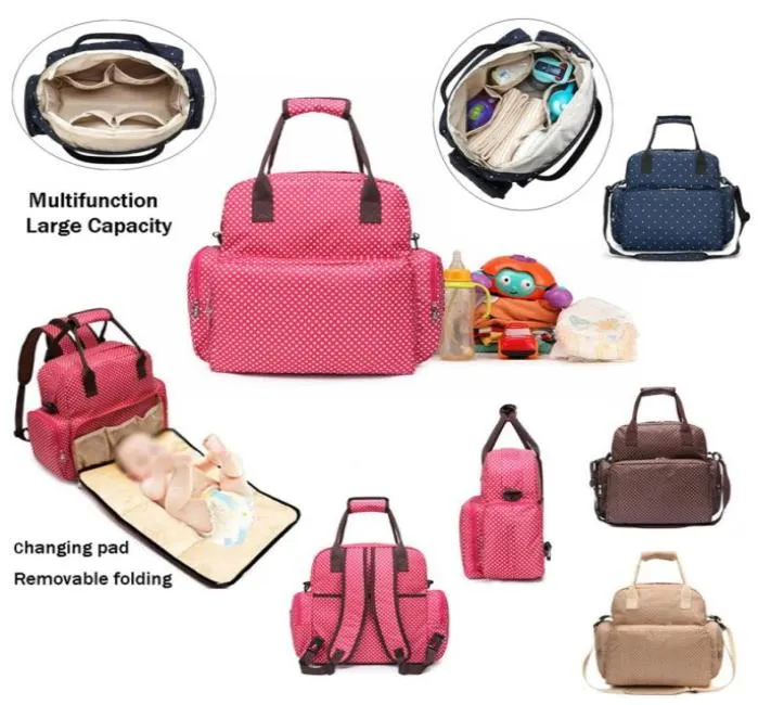 Women039s حقائب الظهر Baby Travel Facs Mommy Baby Outdoor Procks Vals Multifunction Care Care Bags Mom Mom Portable NAP4028249320