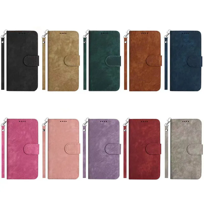 hoesjes voor Samsung S24 Ultra S23 Plus FE A05S A15 A25 A35 A55 A05 A24 M54 A34 A04E A54 A14 oud PU lederen portemonnee houder flip cover ID-kaartsleuf retro vintage buidelriem