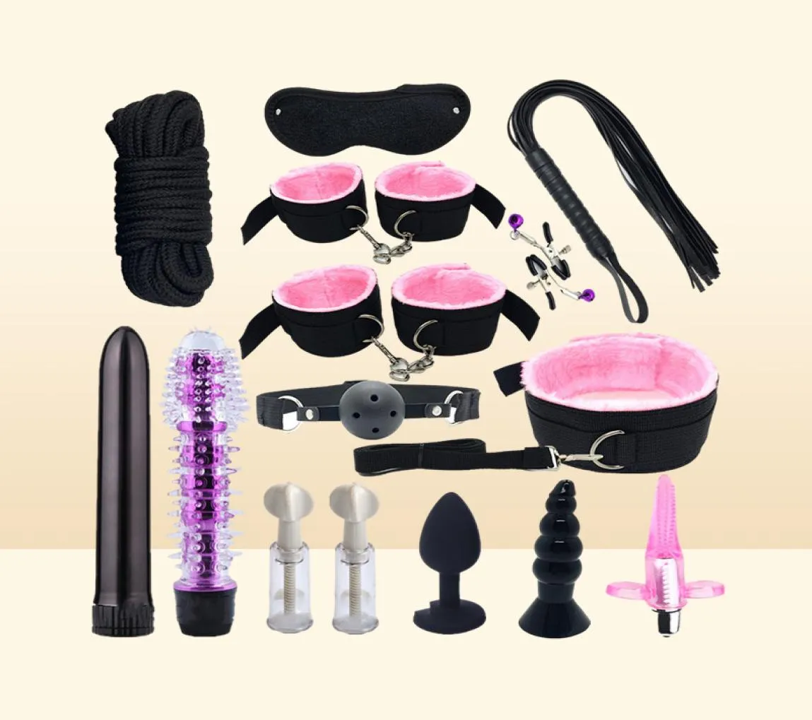 Sm Fun Products Reliure Bondage 15 Pièces Ensemble de Jouets Alternatives Flirter Mari et Femme Adulte KWLS5888245