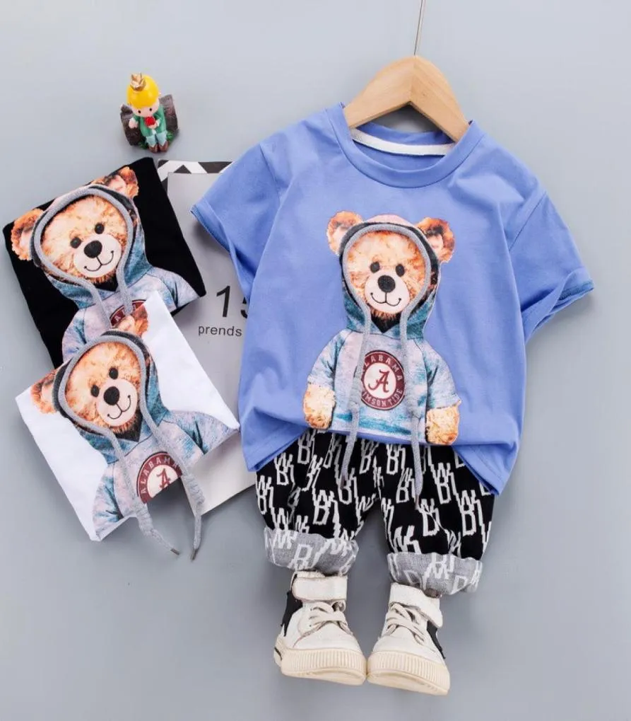 05 Jahre Sommer Jungen Kleidung Set 2021 Neue Casual Fashion Aktive Sport T-shirt und Hose Kind Kinder Baby Kleinkind Jungen kleidung2586207