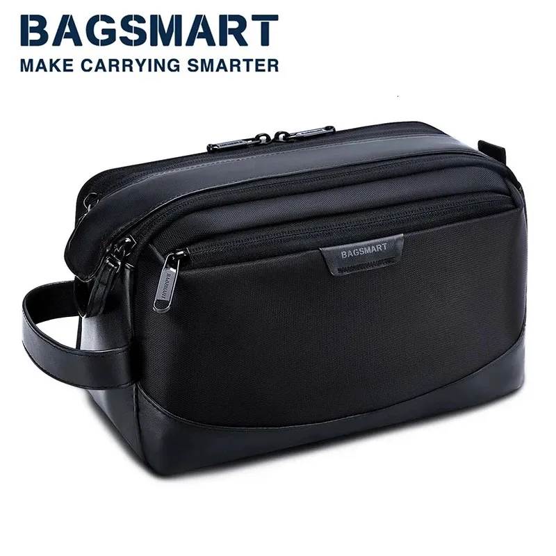 MENS TOLAITRY Bags Bagsmart Stor arrangör Dopp Kit Waterproof Bathing Påsar för toalettartiklar Resetillbehör 240229