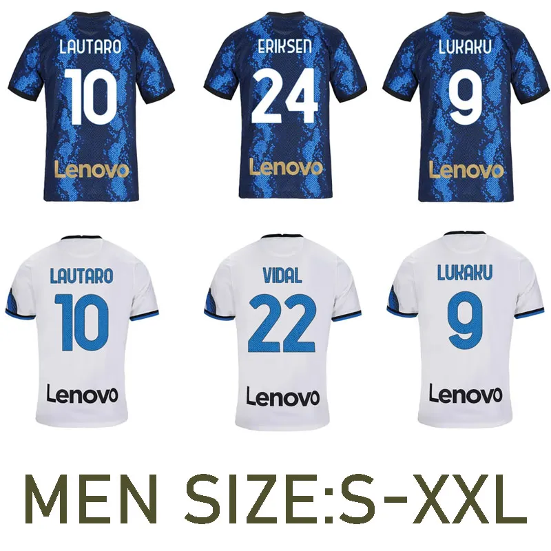 23/24 Interes Soccer Jerseys Lukaku Milan Vidal Barella Lautaro Eriksen Alexis 23/24 fotbollsskjorta uniformer