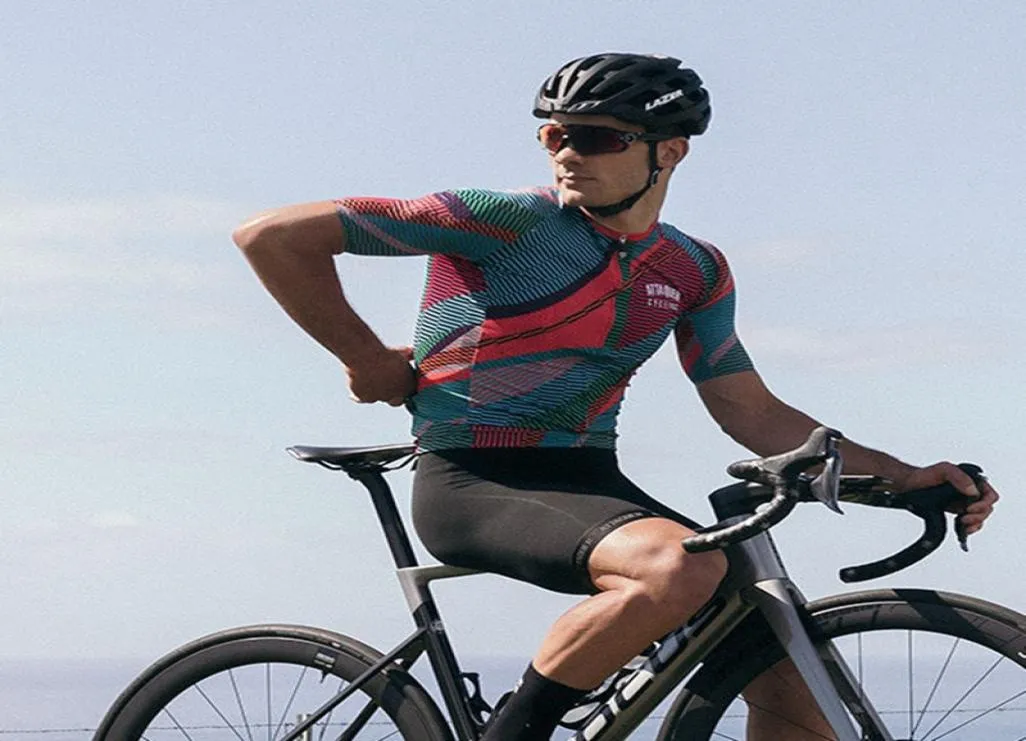 attaquer طوال اليوم kaleidoscope jersey men 2020 نعم دورة ملونة ارتداء mtb tenue cycliste homme دراجة التنفس قميص 6848529