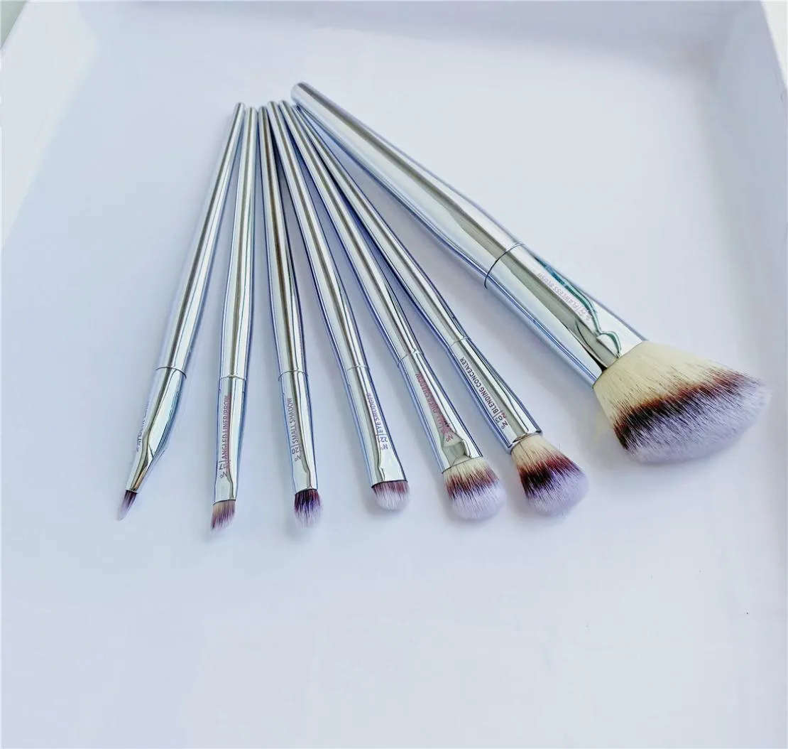 Live Beauty Makeup Brushes 7st Set227 203 216 217 218 220 221 Syntetisk vinklad pulverögonskugga concealer Brow Cosmetics Tool8909750