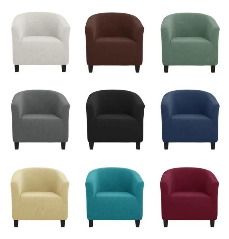 Krzesło klubowe Jacquard Solid Small Sofa Skins Protector One Seat 1 SEATER ARM CZĘŚCIK SLIPROVERSOR CAFE Restaurant8748480