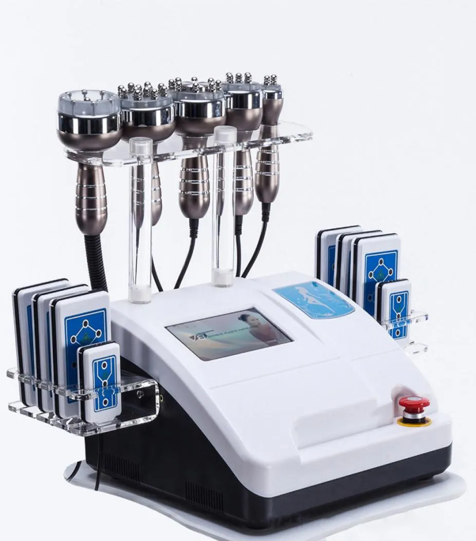 Ultrasonic Cavitation Frequency Lipo Body Shaping Machine Vakuum RF Skin Dra åt skönhetsutrustning oss EU UK7685392