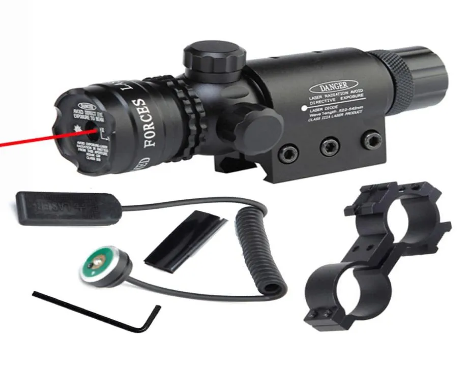 Tactical Red Laser Designator Outdoor Hunting Laser Sight Scope With 20mm Picatinny Rail Mount and Tail Line Switch8119370