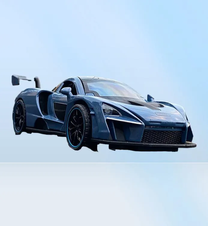 Modèle de voiture moulé sous pression 132 McLaren Senna alliage modèle de voiture de sport moulé sous pression en métal jouet véhicules modèle de voiture Simulation son et lumière Colle5877849