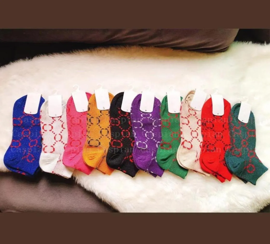 جوارب الكاحل اللامعة متعددة الألوان مع علامات Women Girls Letters Sock for Gift Party عالية الجودة كاملة 7350993