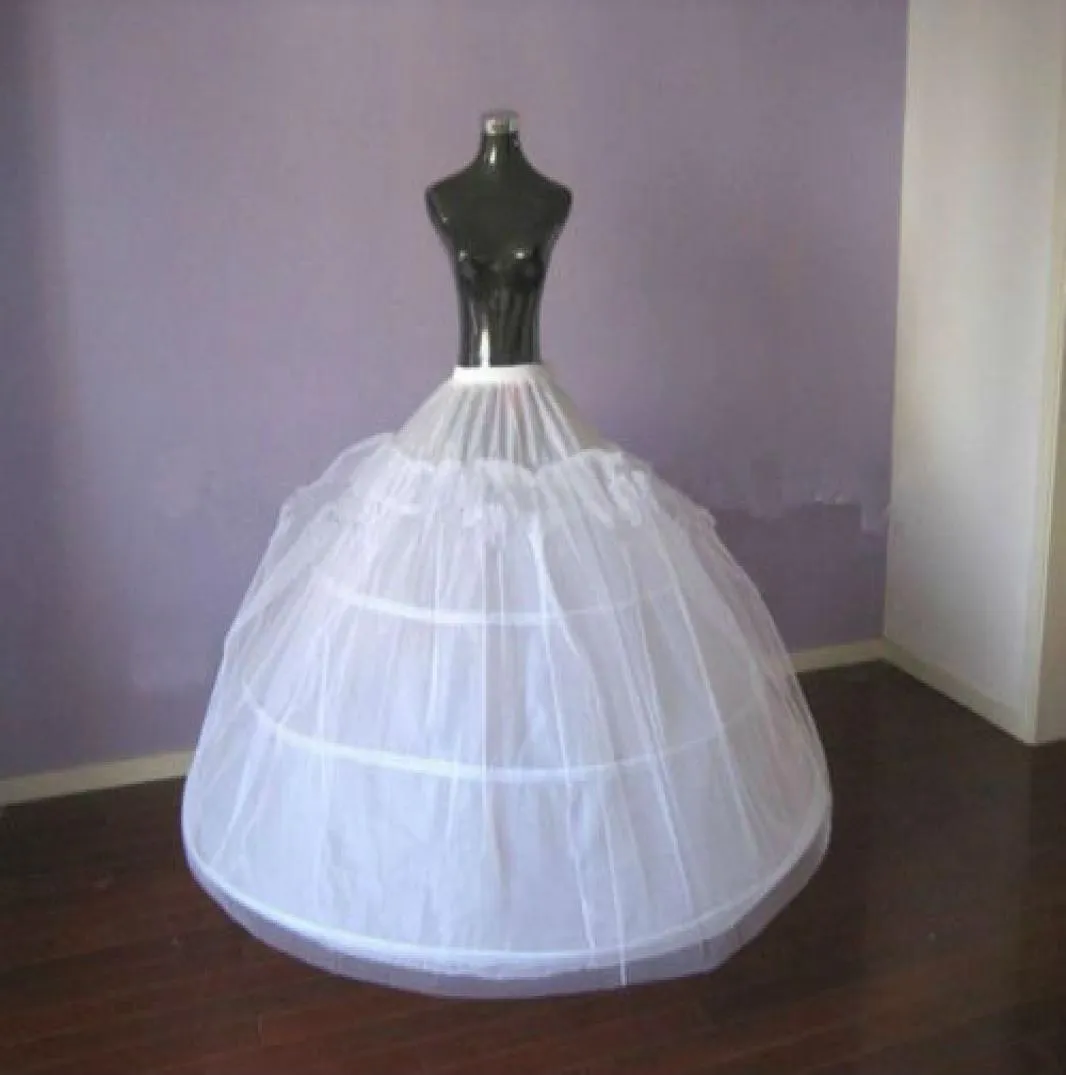 Nowe 4 obręcze Najbardziej puszysty halka podnośnik Crinoline Slip na suknię balową suknia ślubna sukienka Quinceanera 4796980