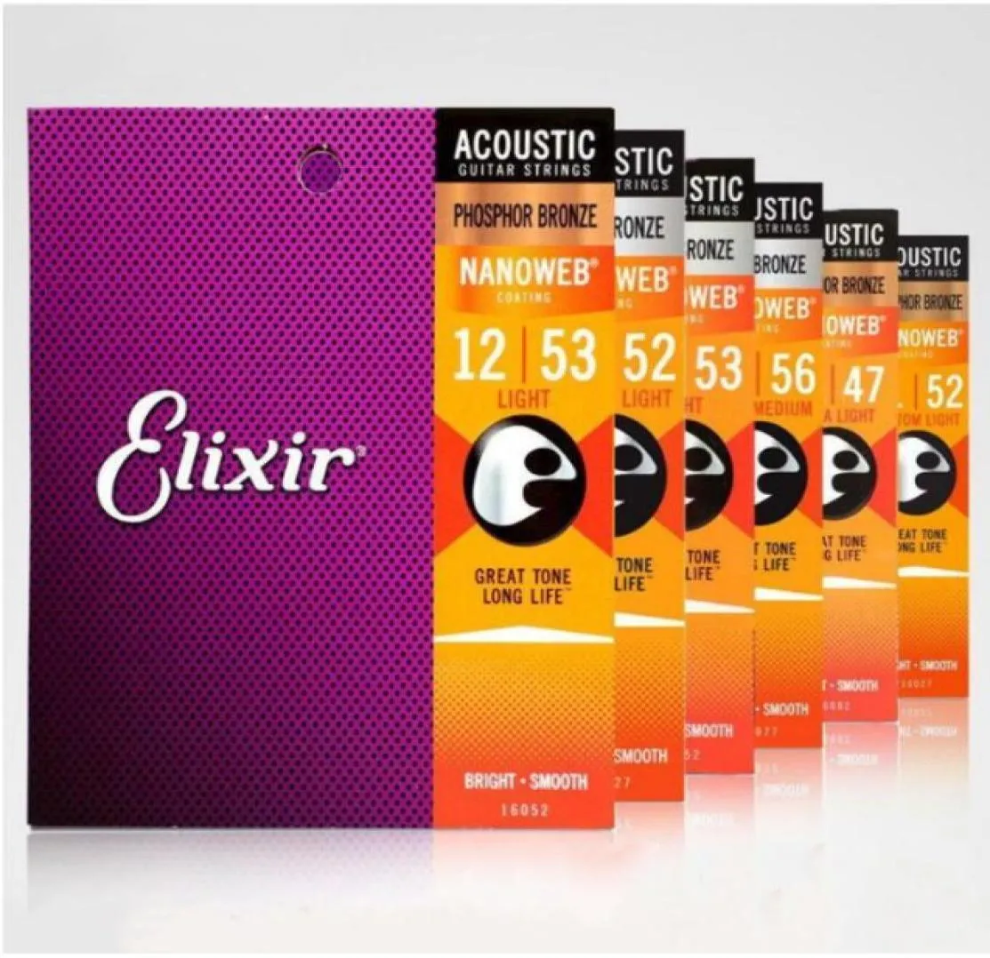 Elixir Cordas para Guitarra Acústica Sombra de Bronze Fósforo 16077 16002 16052 11025 11052 16027 16102 11100 11002 11027 12000 12002 120507957640