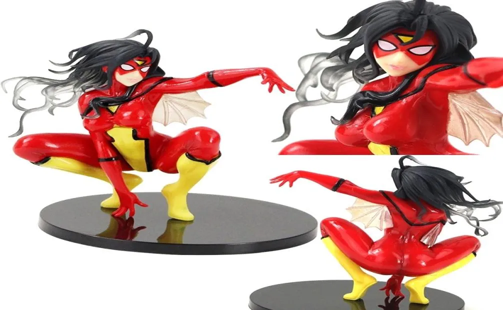 14cm Bishoujo heykel Spiderwoman Eylem Şekil 17 Ölçekli Örümcek Kadın PVC Koleksiyon Figürinler Model Oyuncak Hediyeleri T2004133720965