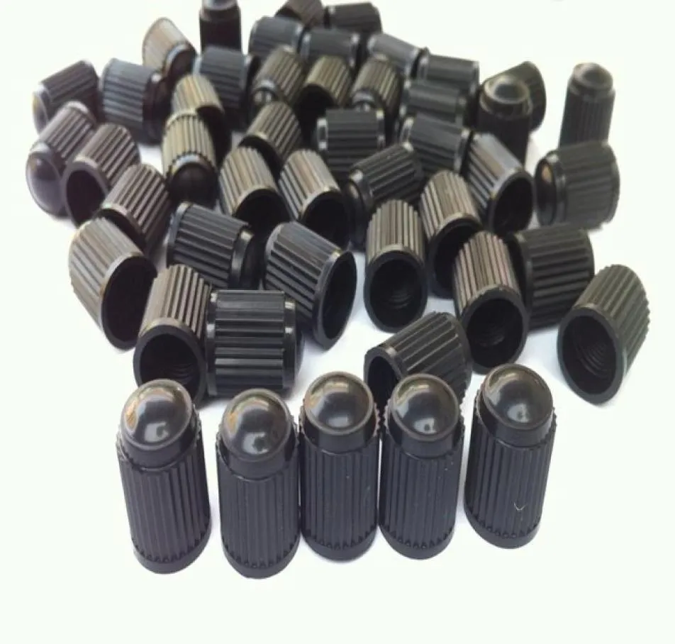 1000pcslot bouchons en plastique noir pneu poussière Valve bouchons de Valve d'air adaptés pour vélo moto voiture roue pneu Air Valve tige Caps6734153