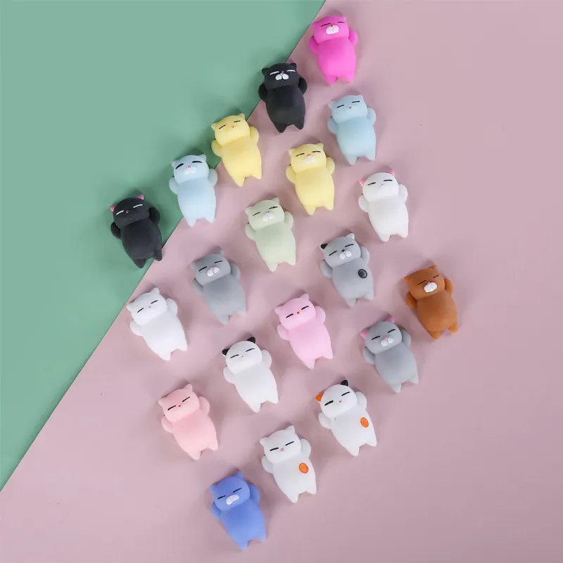 Fidget PVC Animal Extrusion Vent Toys Decompression Toy Squishy Rebound Squishy Funny Gadget Decompression Toy Mobile Pendant Cute Kids Gift
