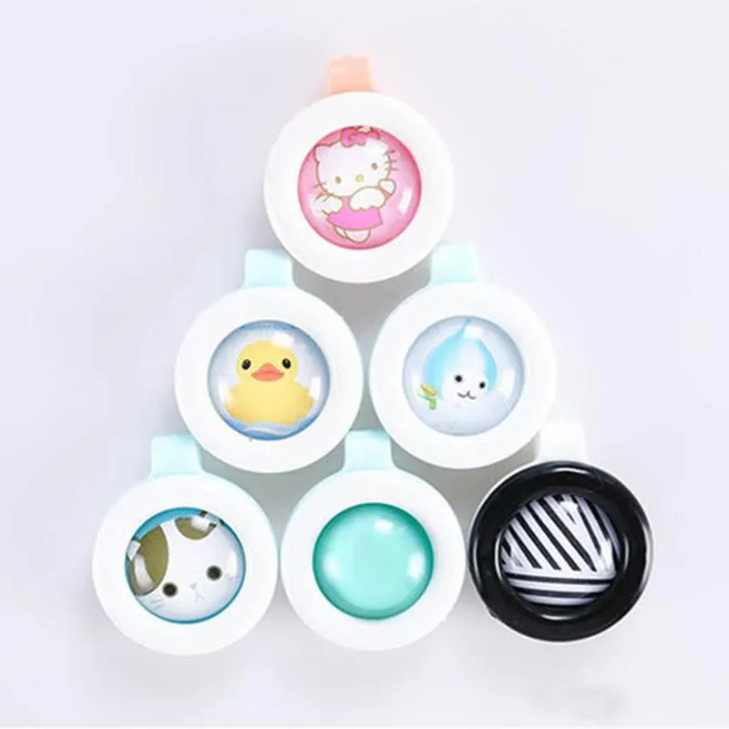 Anti-mosquito Button Cute Animal Cartoon Mosquito Repellent Clip for Baby Buckle Non-toxic Mosquito Repellent Buckle Pest Control Mixed