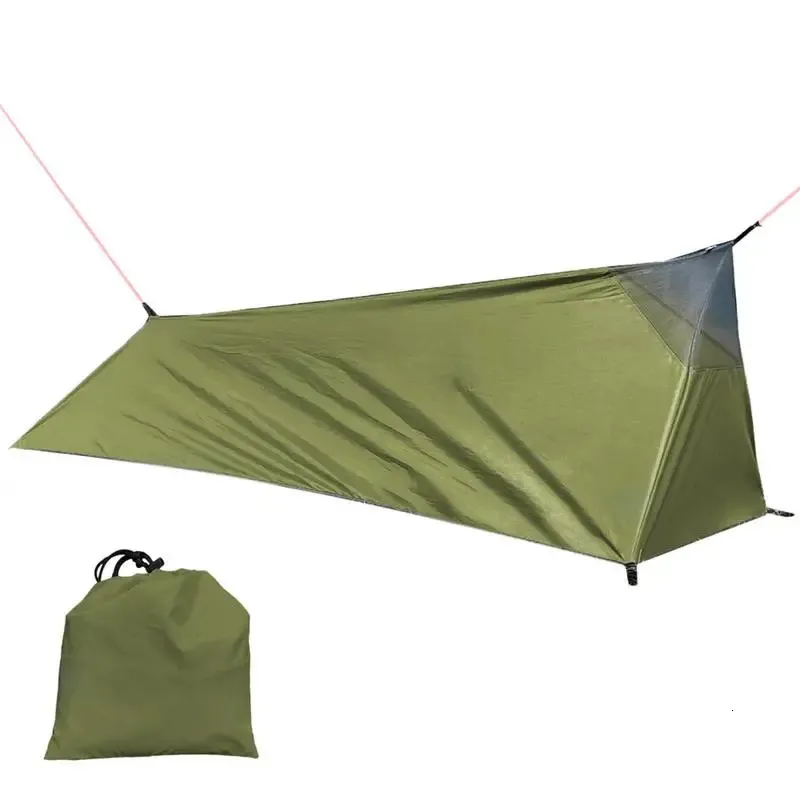 Ett torn ultralight tält 1 person camping bärbar takvikning bergpackning vattentät singel 240220