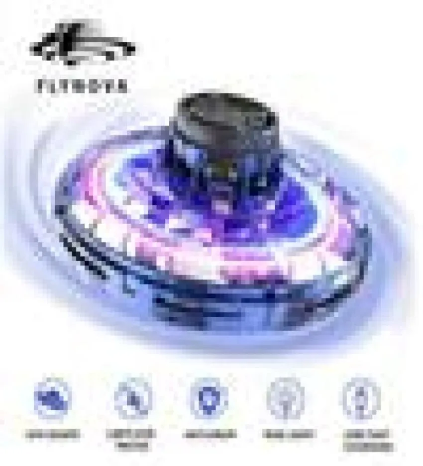 FlyNova 2020 Nieuwe LED Roterende Vliegende Speelgoed UFO 360 ° Vliegende Spinner Kinderen Verjaardagscadeautjes Grappige Vingertop Gyro 067715352