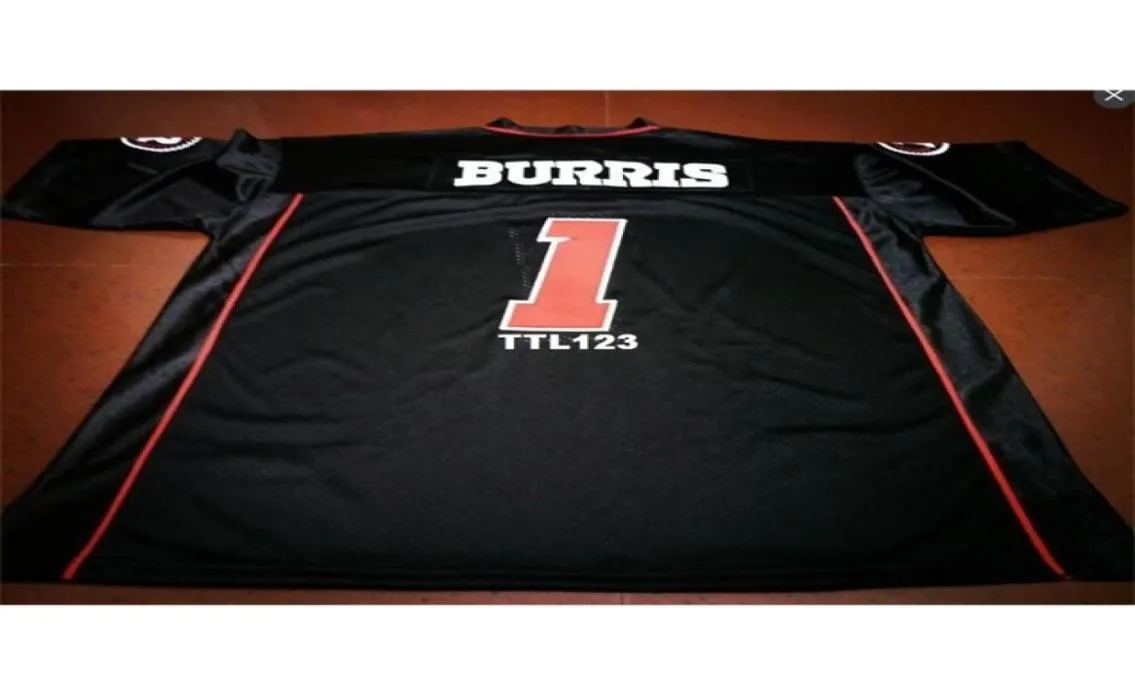 Barato RARE 3740 Ottawa Redblacks 1 Henry Burris Black College jersey TAMANHO S4XL ou personalizado qualquer nome ou número jersey5399834