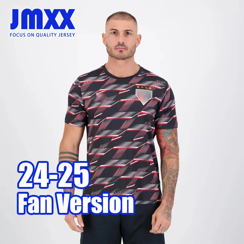 JMXX 24-25 Sao Paulo Soccer Jerseys Pre Match Training Special Mens Uniforms Jersey Man Football Shirt 2024 2025 Fan Version