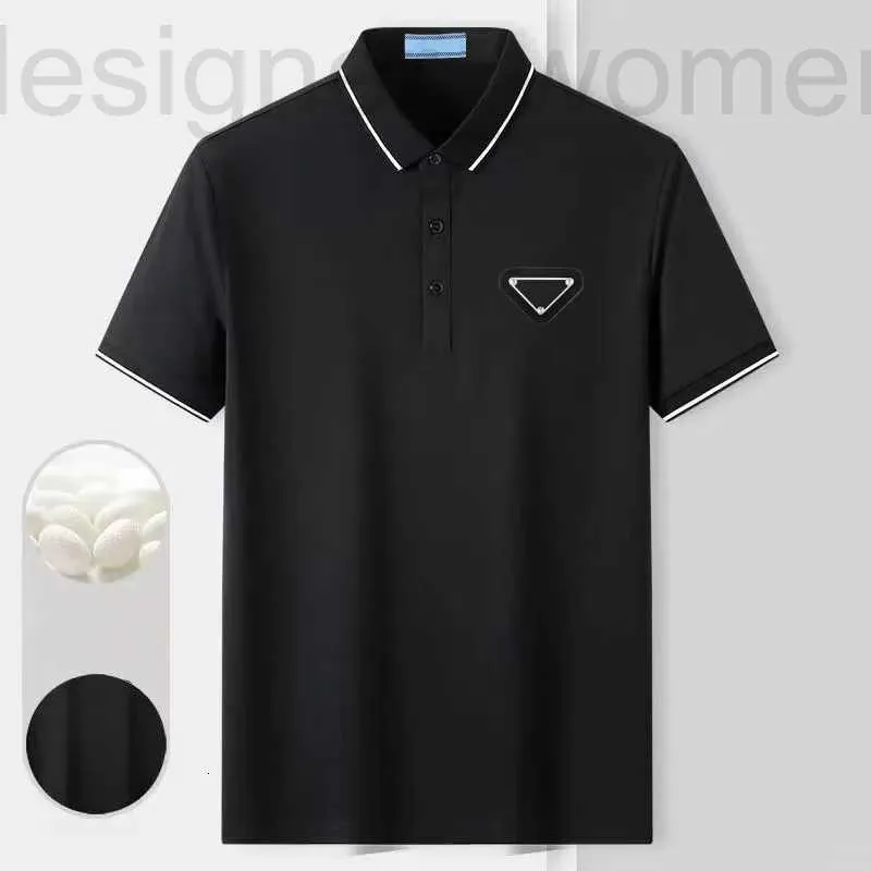 Erkek Polos Tasarımcı Polo Gömlek Erkek Lüks Klasik Polo Yakası Katı Pamuk Kısa Kollu T-Shirt Sıradan Nefes Alabilir Gevşek Üst Giyim 0YK0