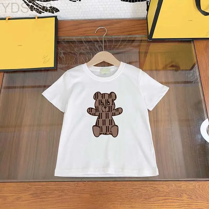 Camisetas Diseñador Camisetas infantiles Diseñador Niñas Camisas para niños Patrón de oso Camisetas Primavera Manga corta Niños Verano Niños Ropa de lujo Outwear 240306