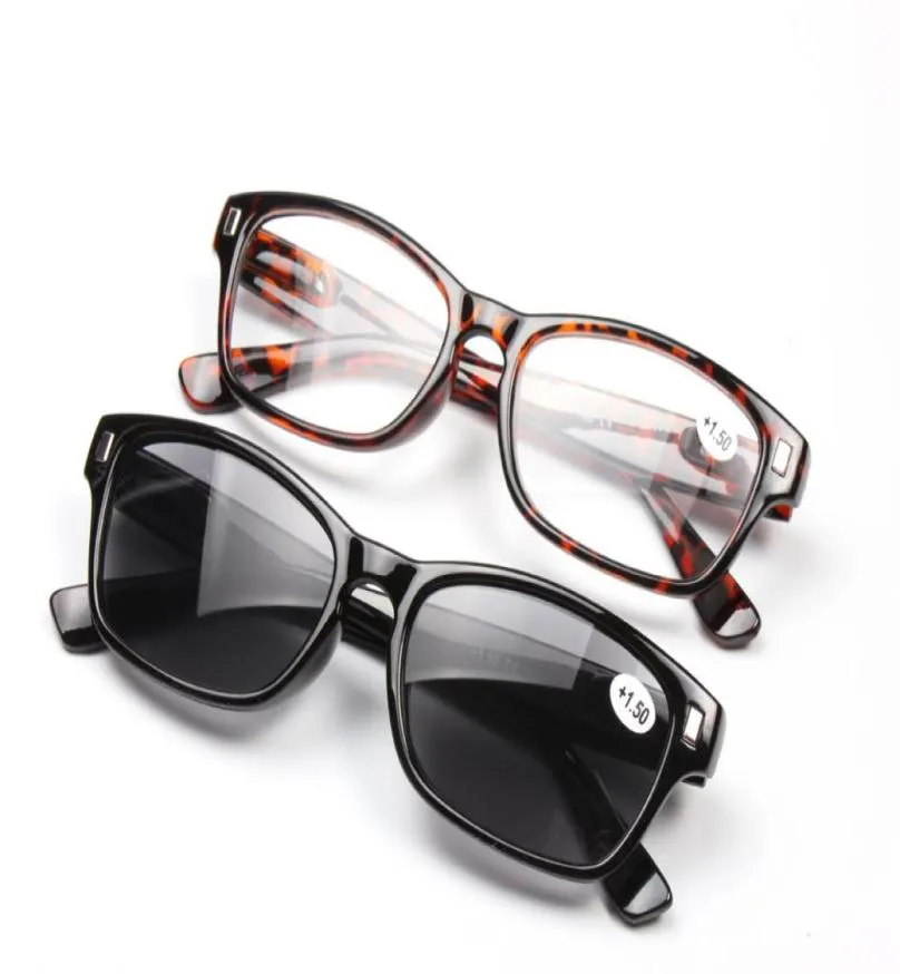 Neue Frauen Schwarz Sonne Lesebrille Schwarz Leopard Sonne Leser Brillen Für Mann 10 15 20 25 30357175452