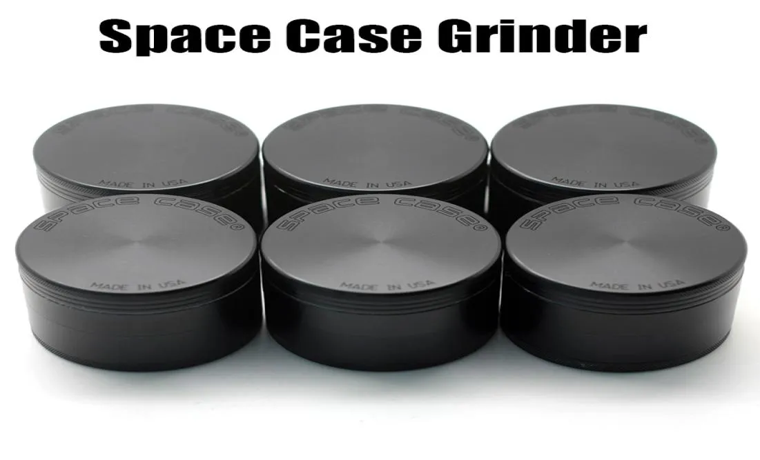 Space Case Grinders 5563mm Herb Smoking Grinder 24 Pieces Tobacco With Triangle Scraper Aluminium Alloy Material Herbal Spice Cr5397233