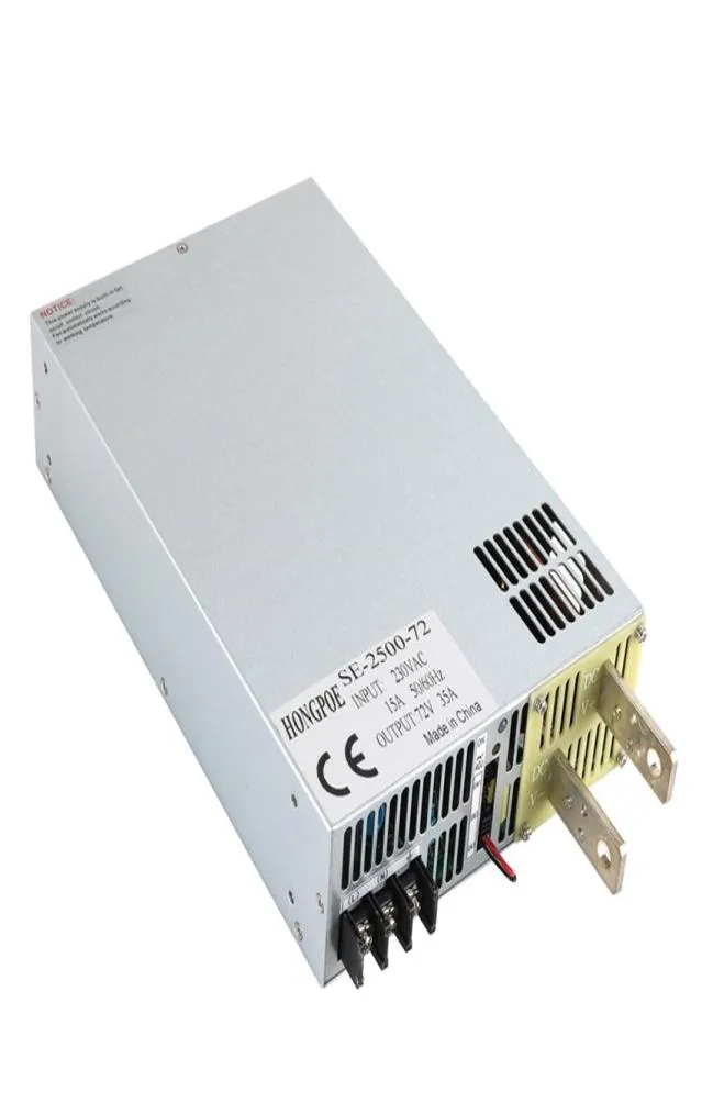 Alimentation électrique 2500W 72V, puissance réglable 072V, 72vdc ACDC 05V, contrôle du Signal analogique, SE250072, transformateur de puissance 72V 34