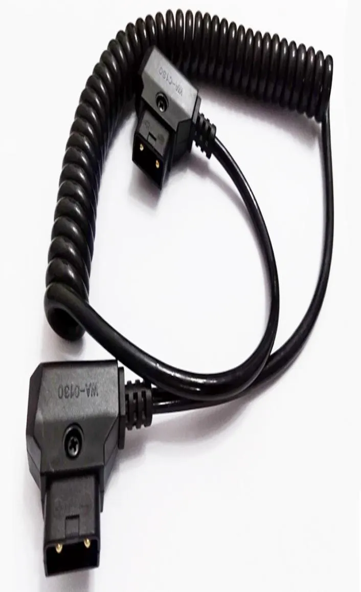 Cable de extensión DTAP, Cable de conexión macho DTap en espiral de PU para DSLR Rig Power VMount Anton Battery1PCS2411867