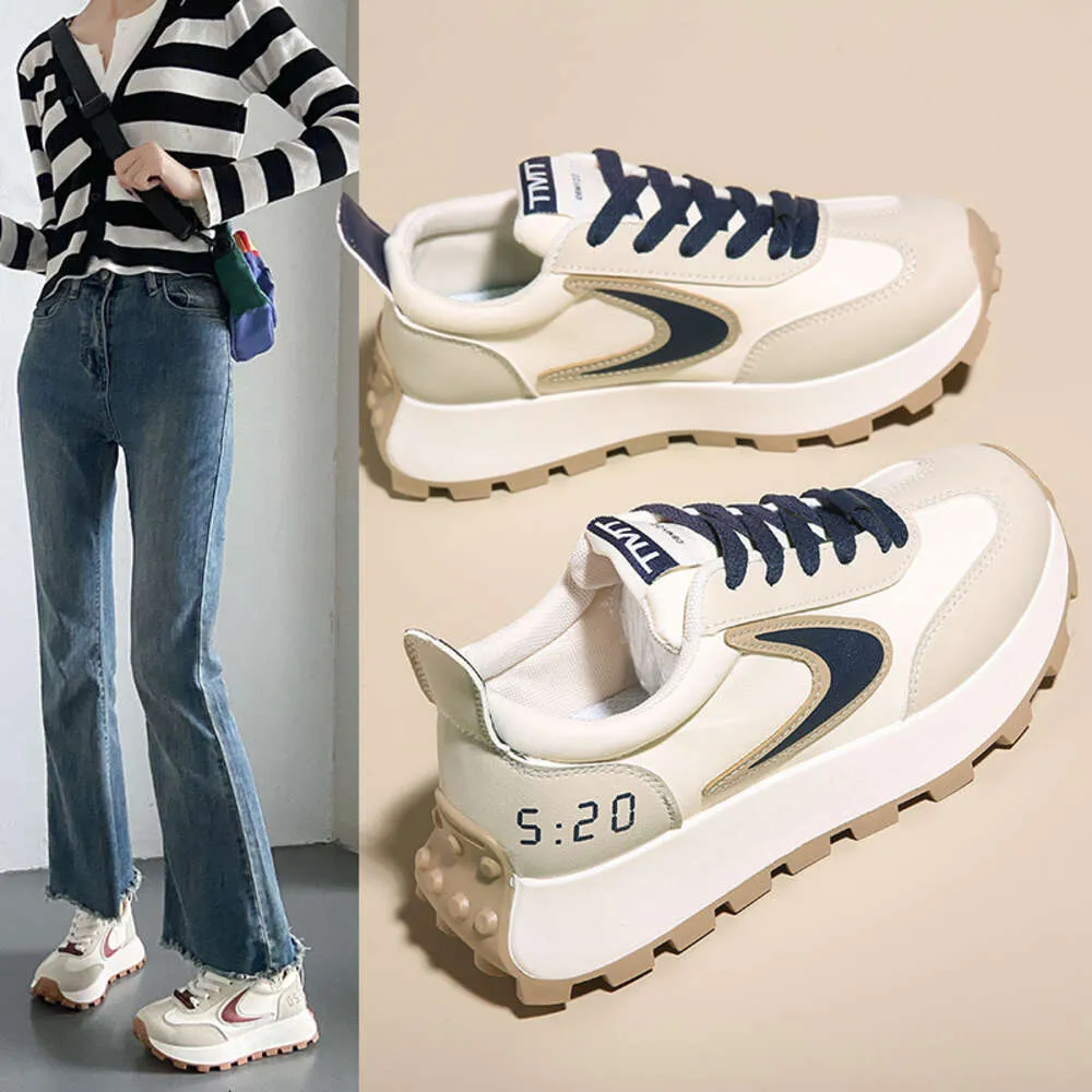 Femmes 2024 Autumn Gump Instagram Forrest Trendy Nouvelle édition coréenne Étudiant occasionnel courir épais semelles semelles chaussures G6807-2 956