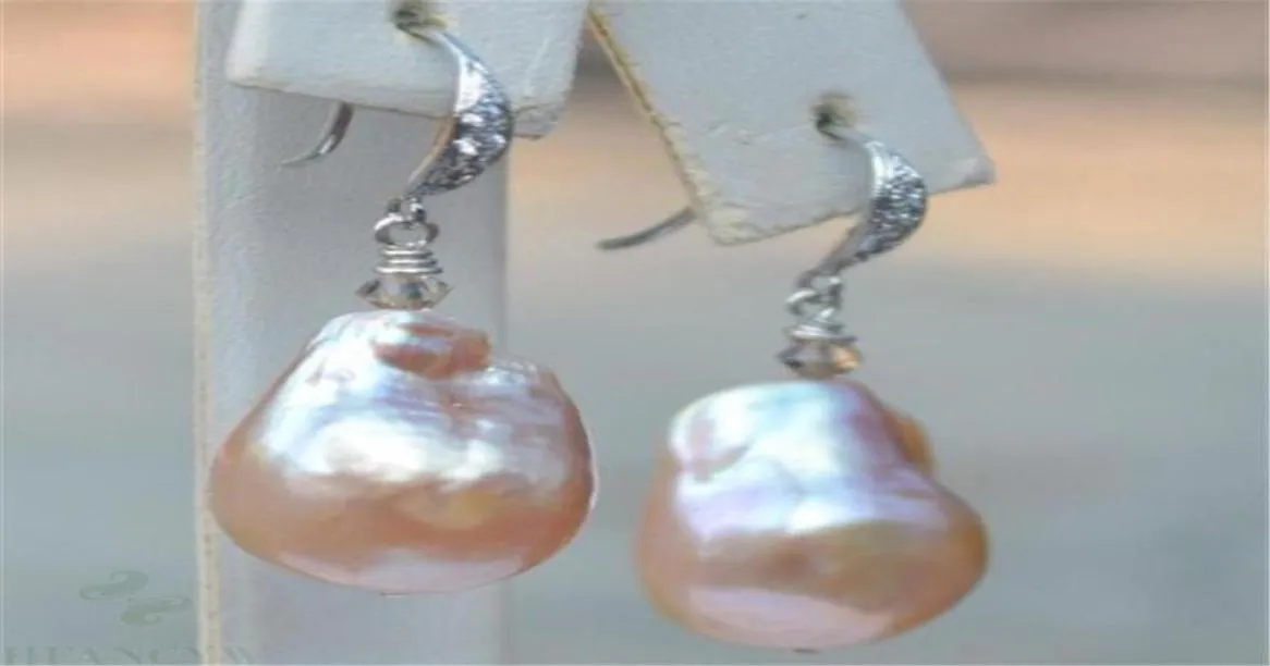 Lustre pendant 1014mm, énorme rose baroque, perle de la mer du sud, boucle d'oreille, bijoux de tempérament irrégulier, FineDangle DangleDangle4692560