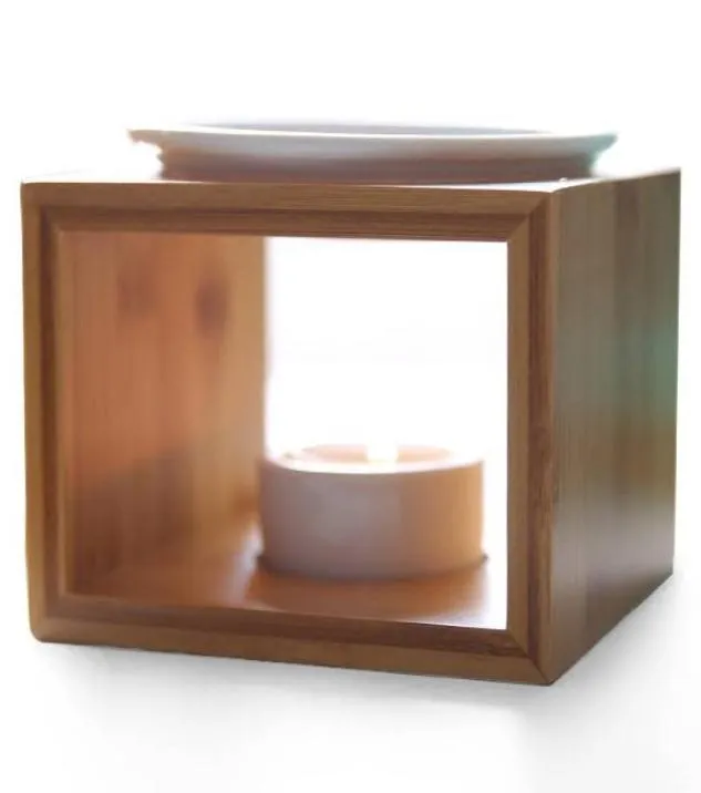 Nowy projekt Bamboo Ceramiczny Palnik oleju Jakość Aromaterapeya Lampa olejowa Prezenty i rzemiosło dekoracje domu aromat piec 7109078