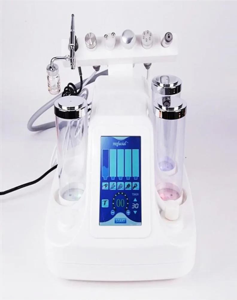 6 I 1 Hydra Dermabrasion Aqua Clean Skin Care Bio Light RF Vakuum Face Cleaning Hydro Water Oxygen Jet Peel Machine6146598