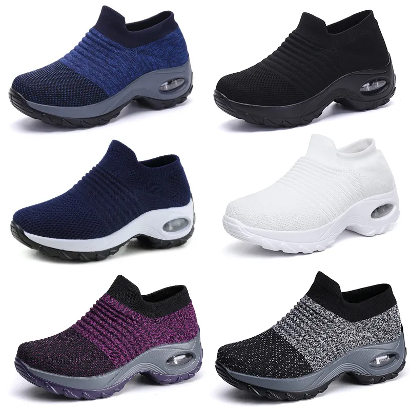 Large size men women's shoes cushion flying woven sports shoes hooded shoes fashionable rocking shoes GAI casual shoes socks shoes 35-43 33