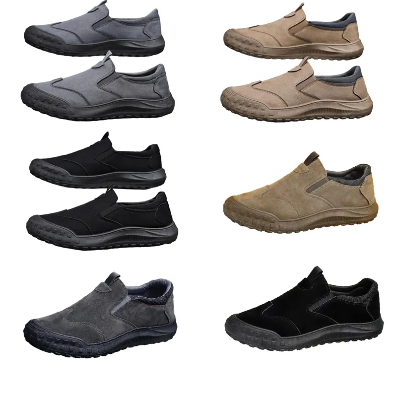 Men's shoes, spring new style, one foot lazy shoes, comfortable and breathable labor protection shoes, men's trend, soft soles, sports and leisure shoes softer 40