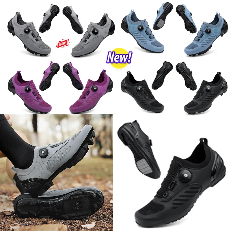 Dirt Designer Hombres Road Sports Bike Shdaoes Flat Speed Ciclismo Zapatillas Flats Mountain Bicycle Calzado SPD Cleats Zapatos 36-47 GAI 28423 s