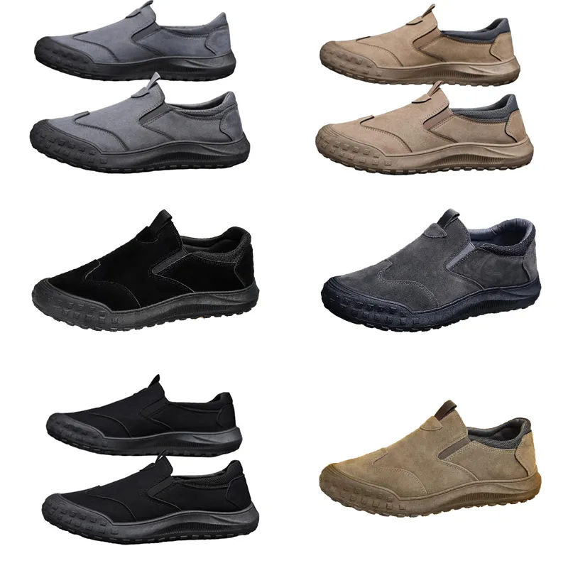 GAI Chaussures pour hommes, nouveau style de printemps, chaussures paresseuses d'un pied, chaussures de protection du travail confortables et respirantes, tendance pour hommes, semelles souples, chaussures de sport et de loisirs homme