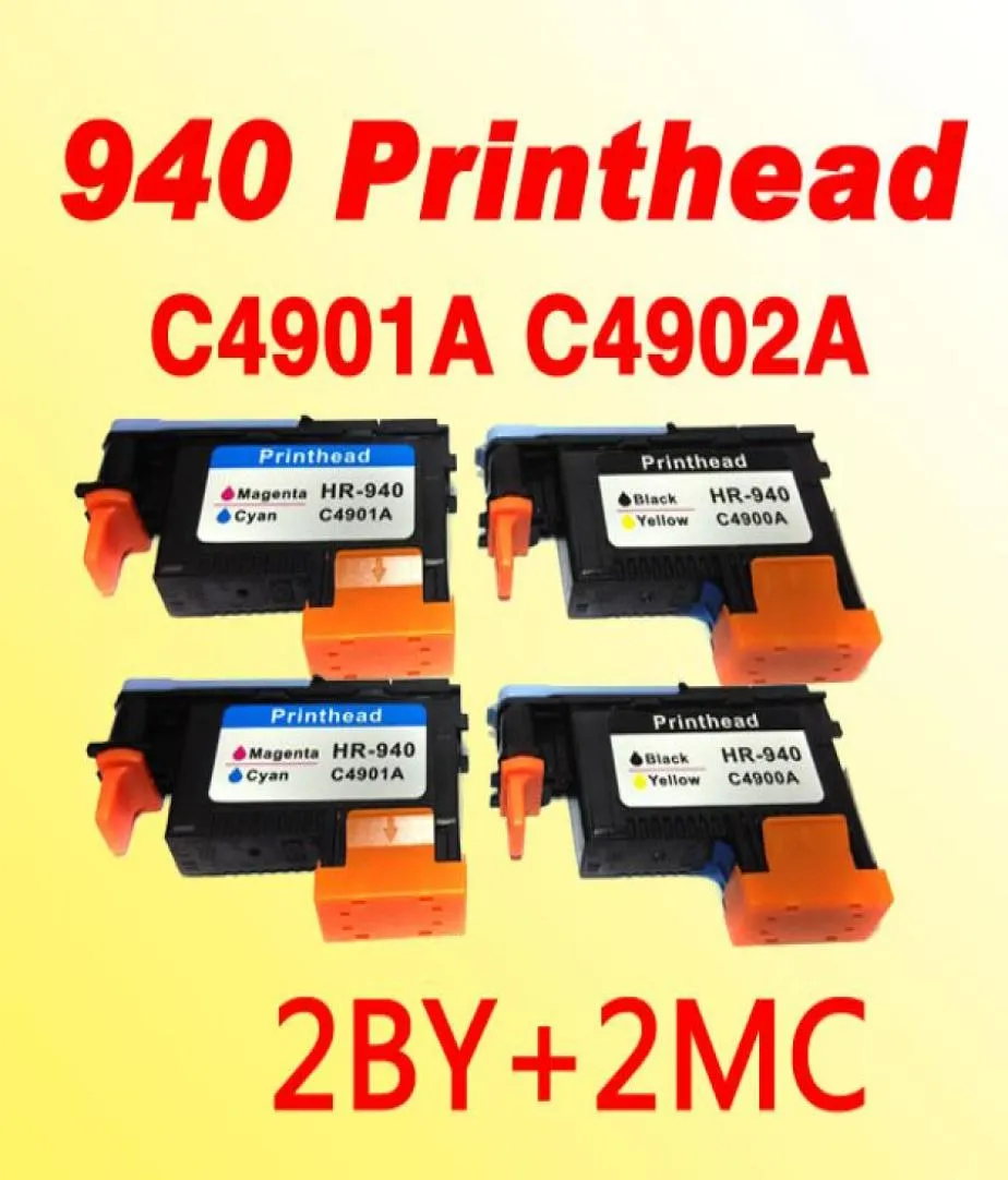 4x Printhead C4900A C4901A HP 940 OfficeJet Pro 8000 8500 8500A Yazıcı3835773 için HP940 için Uyumlu