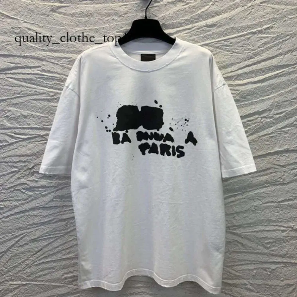 France Paris Designer Botton Blend T Koszulki Litera wydrukowane kobiety graficzne krótkie rękawy Ubrania Casual Crew Scyk Tees 3xl 4xl 5xl Summer Tee Shirt Unisex 790