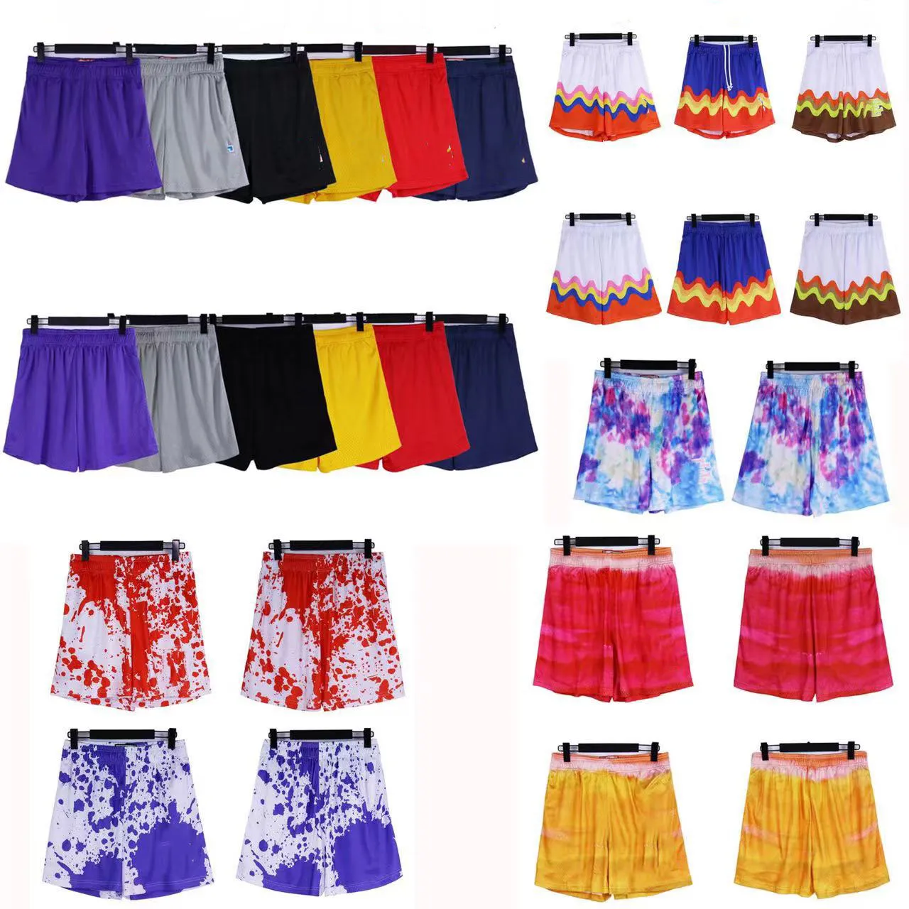 Designer masculino shorts de alta qualidade versão praia malha de malha de rua de basquete masculino limitado nadar no joelho na altura da cintura shorts de treinamento esportivo